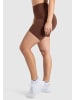 SMILODOX Shorts Maria Solid Scrunch in Braun