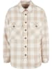 Urban Classics Urban Classics Damen Ladies Flanell Padded Overshirt in whitesand/lighttaupe