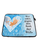 Mr. & Mrs. Panda Laptoptasche Mäuse Herz Design mit Spruch in Weiß