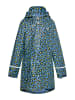 Schmuddelwedda Mädchen (Kids) Regenparka in Stahlblau Limette Leo