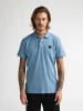 Petrol Industries Kurzarm-Poloshirt Aceite in Blau