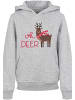 F4NT4STIC Hoodie Christmas Deer in grau meliert