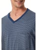 Schiesser Pyjama lang für Herren in blau