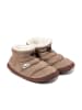 nuvola Hausschuhe "Boot Home Velvet" in Taupe