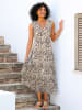 Heine Druckkleid in sand-braun-bedruckt