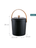 relaxdays Küchen-Komposteimer in Schwarz - 5,6 Liter