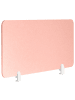 Beliani Schreibtischtrennwand SPLIT in Rosa - (W) 80 x (H) 50 x (L) 1 cm
