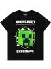 Minecraft Minecraft T-Shirt im Creeper Design in blau