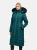 Navahoo Wintermantel Umay in Ocean Green