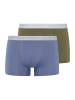 Hanro Retroshorts Cotton Essentials in labradorblue/moss