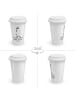 Mr. & Mrs. Panda ToGo Kaffeebecher Einhorn Joker mit Spruch in Weiß