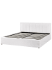 Beliani Doppelbett MONTLAUR in Weiß - (W) 189 x (H) 89 x (L) 216 cm