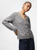 Pieces Strickjacke in Medium Grey Melange