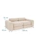 relaxdays 10tlg. Kinder-Spielsofa Set "Cord" in Beige - (B)108 x (H)32 x (T)50 cm