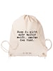 Mr. & Mrs. Panda Stoffrucksack Wenn du nicht mehr... mit Spruch in Creme