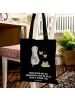 Mr. & Mrs. Panda Uni Tasche Pinguin Eier suchen mit Spruch in Schwarz