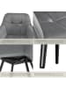 tectake Polstersessel gepolstert, in Samtoptik, gesteppt, 58 x 62 x 82 cm