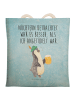 Mr. & Mrs. Panda Tasche Pinguin Bier mit Spruch in Eisblau