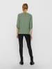 JACQUELINE de YONG Design Shirt TOP JDYDIVYA Freizeit Hemd V-Neck Bluse in Grün