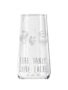 Mr. & Mrs. Panda Kelchglas Waldtiere Aloha mit Spruch in Transparent