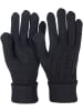 styleBREAKER 3-Teiliges Set Schal, Mütze, Handschuhe in Schwarz