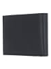 oxmox Leather Geldbörse RFID Schutz Leder 11 cm in schwarz-circle bloom