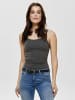 ONLY 3er-Set New Long Tank Top in Grau (Dark Grey)