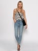 SASSYCLASSY Gestreiftes Tank Top in Offwhite