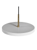 Beliani Tischleuchten EVENLODE in Weiß/Messing - (W) 30 x (H) 120 x (L) 30 cm