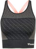 Hummel Hummel Top Hmlmt Yoga Damen Atmungsaktiv Feuchtigkeitsabsorbierenden Nahtlosen in BLACK MELANGE