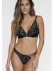 LASCANA String in schwarz-silber