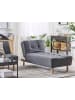 Beliani Sofaelement ALSTEN in Grau/Braun - (W) 75 x (H) 41 x (L) 161 cm