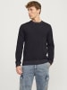 Jack & Jones Strickpullover in Dark Grey Melange