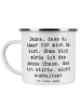 Mr. & Mrs. Panda Tasse Emaille Spruch Dankbarkeit für Freundscha... in Weiß