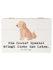 Mr. & Mrs. Panda Aufbewahrungsbox Liebe Blümchener Spaniel mit Spruch in Weiß