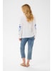 Cream Langarm-Bluse CRFloriza Regular fit in Snow White