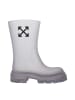 Off-White Transparent PVC Knöchel Stiefel