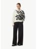 comma Strickpullover langarm in Weiß