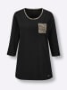 WITT WEIDEN Longshirt in schwarz