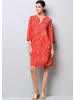 Alba Moda Kleid in grafischem Dessin in rot