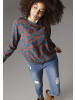 Aniston SELECTED Shirtbluse in petrol-cognac-bedruckt