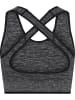 Hummel Hummel Top Hmlmt Yoga Damen Atmungsaktiv Schnelltrocknend Nahtlosen in BLACK MELANGE