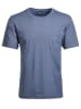 Ragman Softknit T-Shirt Rundhals in Blau