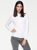 Heine Langarm-Poloshirt in weiß