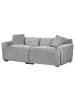 Beliani 3-tlg 3-Sitzer Sofa KORIO in Grau/Schwarz