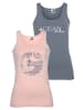 OCEAN SPORTSWEAR Tanktop in blau/rose