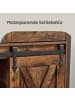 VASAGLE Sideboard Daxton in Braun-Schwarz - (B)30 x (H)80 x (T)70 cm
