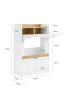 SoBuy Schreibtisch in Reinweiß - (W) 30 x (H) 93 x (L) 63 cm