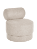 Beliani Sessel KARVIA  in Beige/Schwarz - (W) 66 x (H) 70 x (L) 73 cm