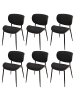 MCW 6er-Set Esszimmerstuhl O45, Natur, dunkelgrau